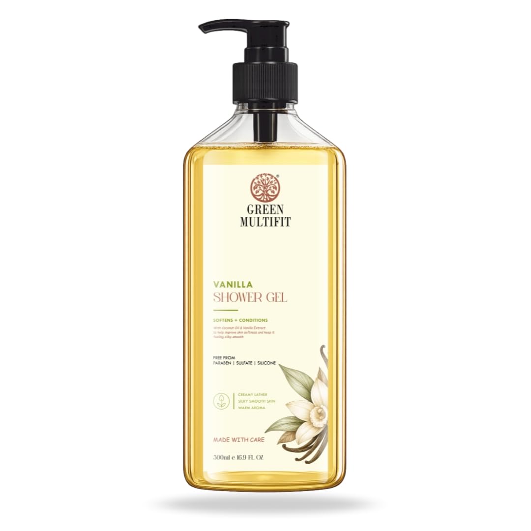 Vanilla Shower Gel for men and women. Nourishing and Hydrating. 500ml
