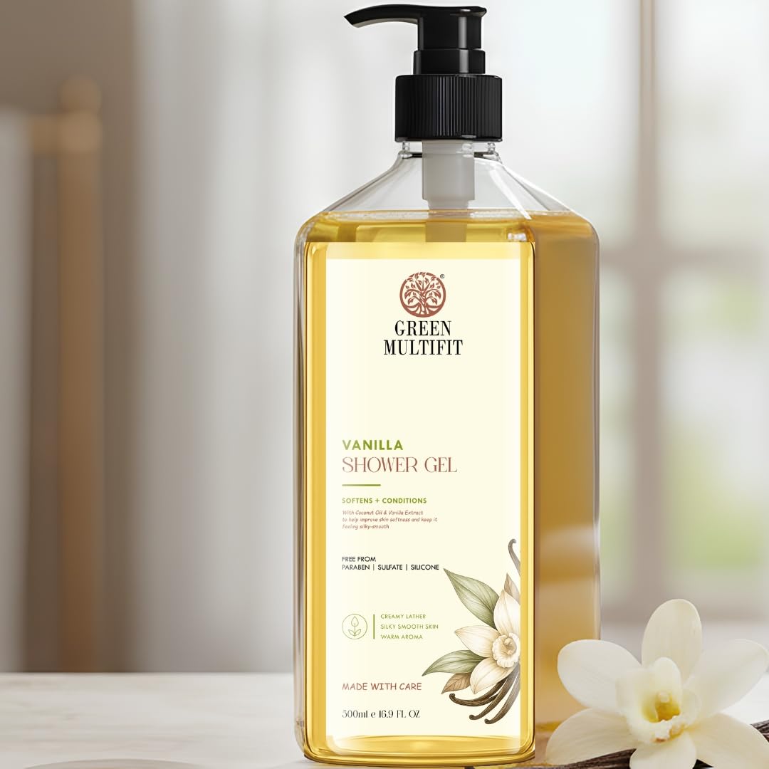 Vanilla Shower Gel for men and women. Nourishing and Hydrating. 500ml