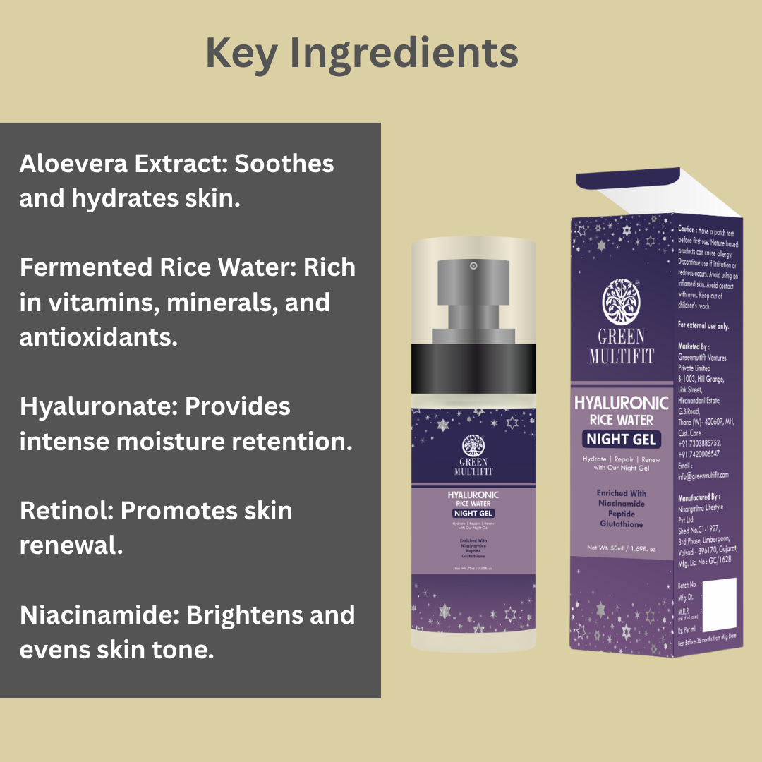 Hyaluronic and Rice Water Night Gel