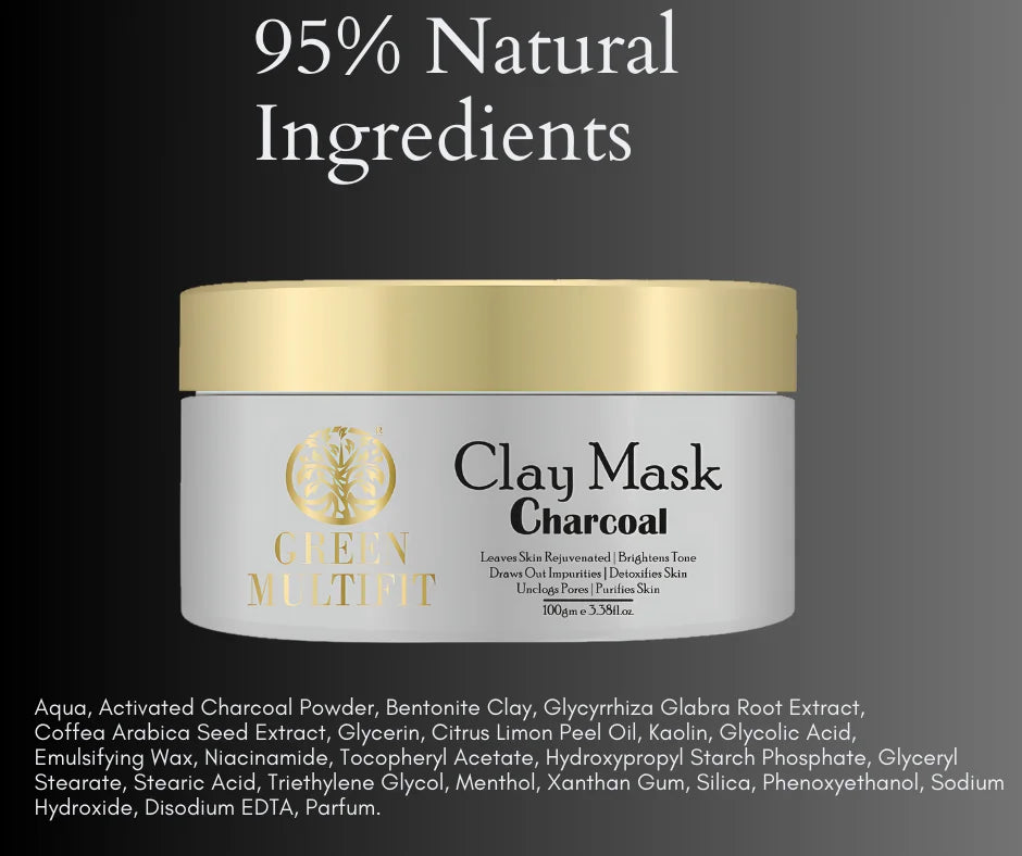 Charcoal Clay Mask 100gms Anti-Acne / Oily Skin
