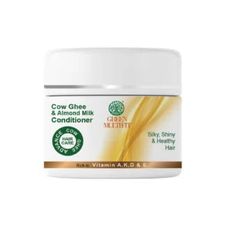 Cow ghee and almond milk conditioner