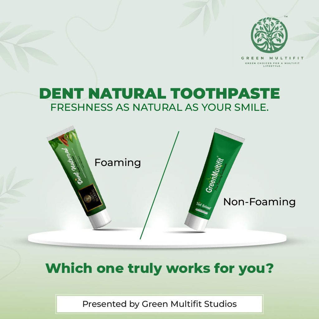 Dent Natural Herbal Toothpaste – Free from Harmful Chemical | Helps to Freshen Breath, Cavity Protection, Enamel Strength, Natural Whitening & Gum Care – 150g