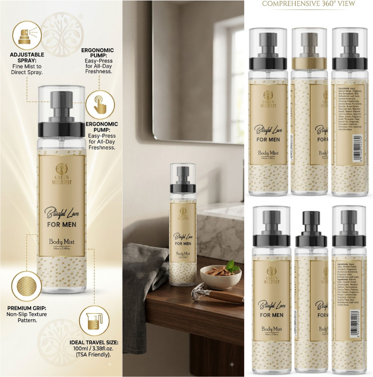Blissful Love For men – Body mist