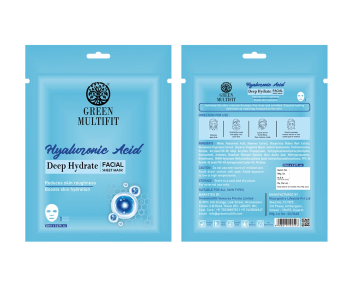 Hyaluronic Acid Deep Hydrate - Facial Sheet Mask