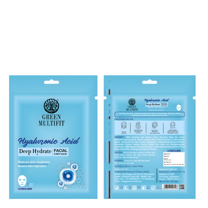 Hyaluronic Acid Deep Hydrate - Facial Sheet Mask