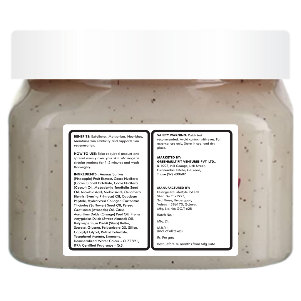 Colada Punch - Cocoa Butter Sugar Scrub 300gms
