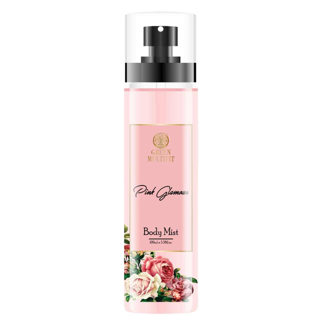 GreenMultiFit Pink Glamour Body Mist | Lightweight Everyday Fragrance | 100 ml