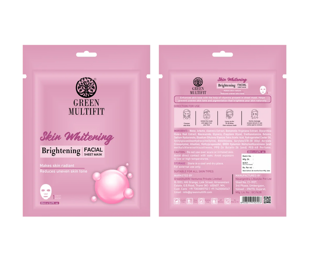 Skin Whitening Brightening - Facial Sheet Mask