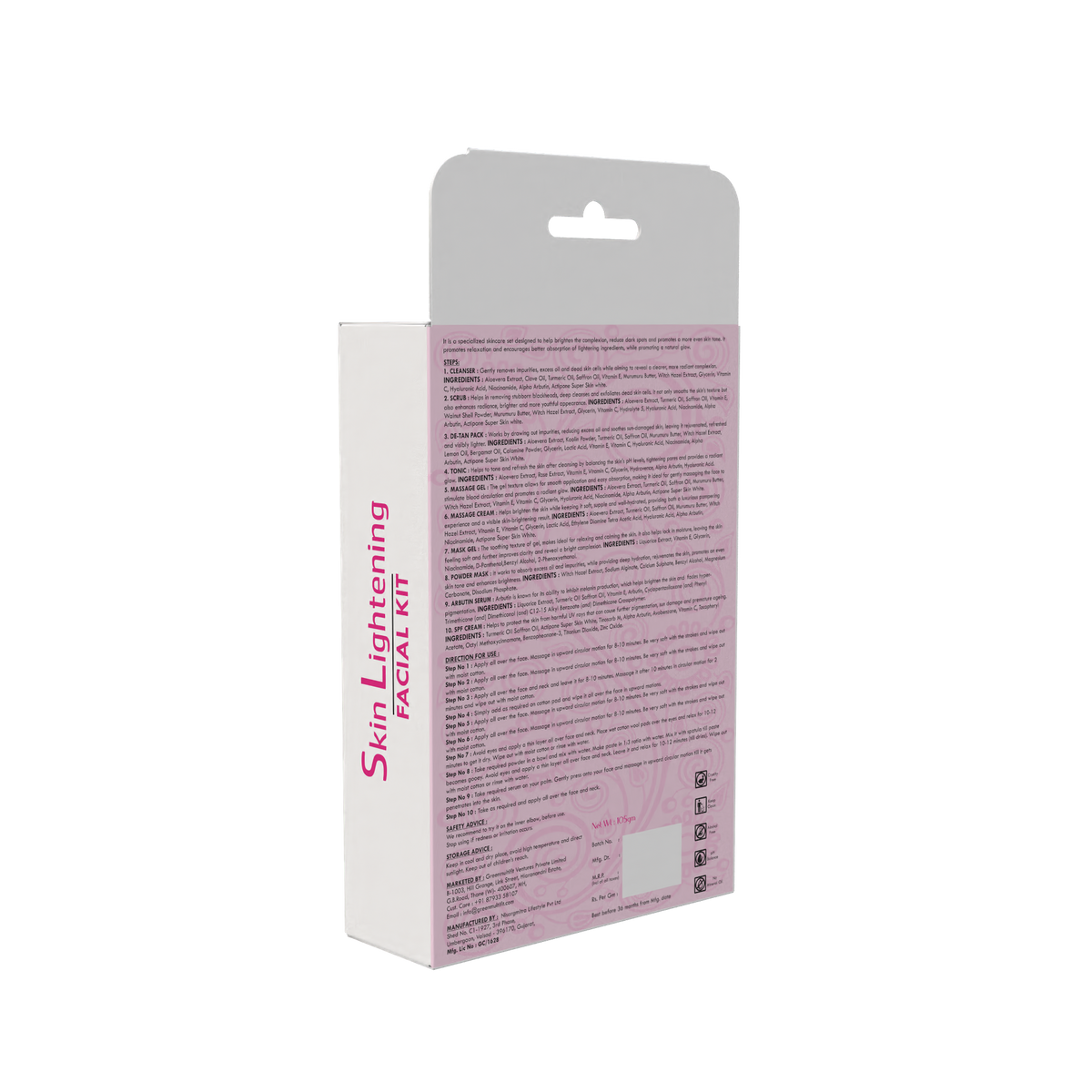 Skin Lightening Facial Kit
