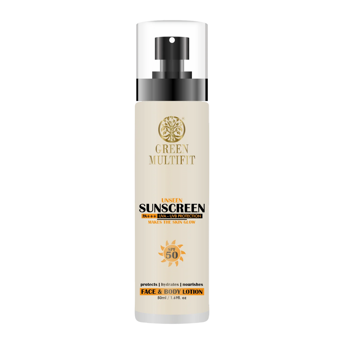 Unseen Sunscreen Face and Body Lotion SPF 50+++