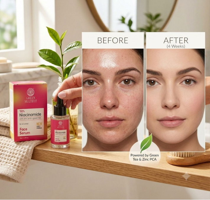 10% Niacinamidewith zinc pca and green tea. lightweight daily serum formulated to help improve the look of uneven tone and pores.