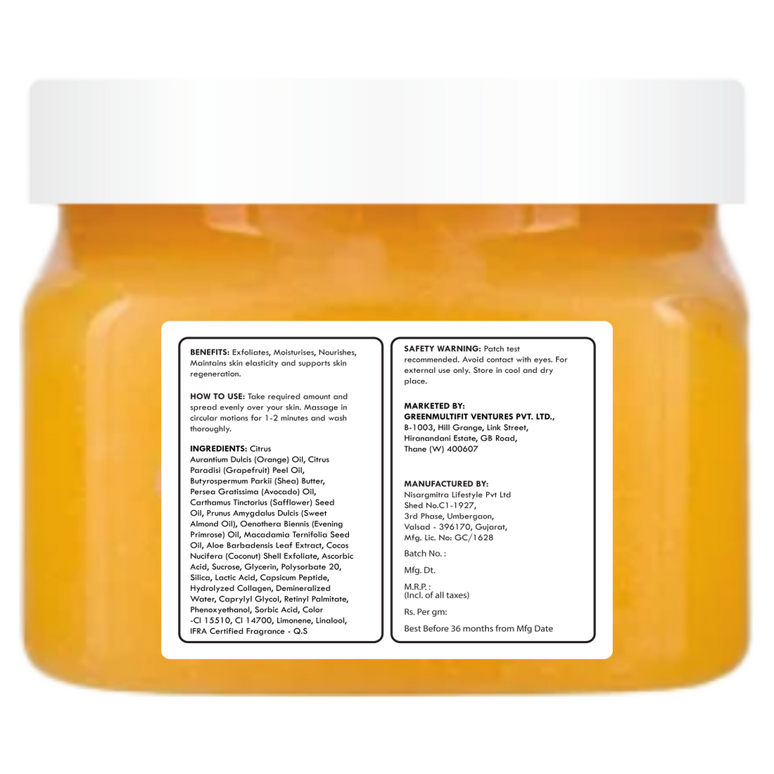 Vitamin C - Shea Butter Sugar Scrub