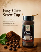GREENMULTIFIT Pack of 2 Spray Dried Instant Coffee Classic | Blend of Pure Arabica & Robusta Beans | Rich Aroma & Smooth Taste | Strong Black Coffee | No Added Sugar | Hot & Cold Coffee | Made in India | 70g Pet Jar (Copy)